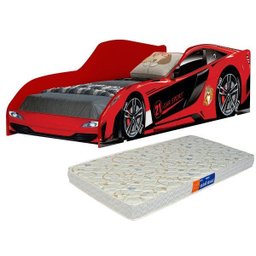 Cama Carro Vermelho Infantil com Colchão - 2