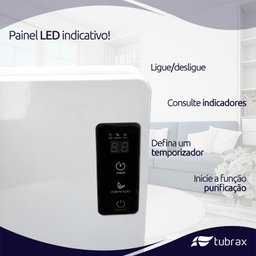 Desumidificador Elétrico Led 127-220v Antimofo 2200ml Tubrax - 5