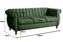 Ver imagem 5 de Conjunto Realeza 2 e 3 Lugares Cor:Veludo Verde 270