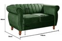 Ver imagem 1 de Conjunto Realeza 2 e 3 Lugares Cor:Veludo Verde 270