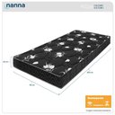 Ver imagem 2 de Colchão Solteiro King Castelar Preto Espuma D33 Bordado 96x203x20cm
