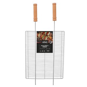 GRELHA PRÁTICA HORIZONTAL COM BORDA (M) 50X40CM GR0041 GRILAZER