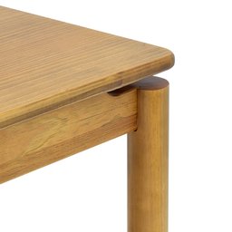 Mesa de Jantar 8 Lugares 2,20m Tampo de Madeira Flutuante Maciça Bergen Iaza Móveis - 7