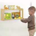 Ver imagem 7 de Prateleira Dupla Infantil Montessori Organizador Madeira Livros Brinquedos Pelucia Estante Madeira Q