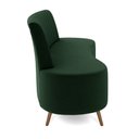 Ver imagem 7 de Sofá Living Decorativo 2 Lugares 1,60m Katara Verde Escuro Veludo G33 - Gran Belo