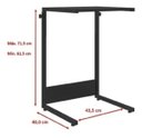 Ver imagem 2 de Mesa Multiuso com Regulagem de Altura 61,5 a 71,5 Cm Portátil Multivisão Pr