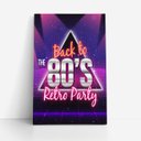Ver imagem 1 de Quadro Retro Party Festa Back To The 80's Canvas 140x90cm