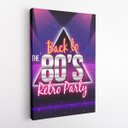 Ver imagem 2 de Quadro Retro Party Festa Back To The 80's Canvas 140x90cm