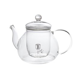 Bule Chaleira Vidro C/ Filtro 1 Litro Eternal Berlinger Haus Infusor Chá Utensilio Cozinha Elegância - 2