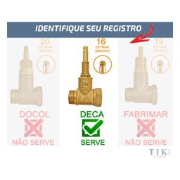 Kit 13 Acabamento Quadrado Preto Registro Pressão Deca - 2