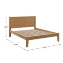 Ver imagem 2 de Cama Queen Topázio 1,60 Madeira Pinus Freijó - Finestra