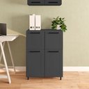 Ver imagem 6 de Aparador Buffet Multiuso 70 Cm 4 Portas Bertolini - Grafite