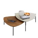Ver imagem 2 de Conjunto de Mesas de Centro 89cm para Sala 100% Mdf Cor:louro e Luna com Preto