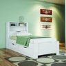 Cama de Solteiro com 2 Gavetas Invicta Contemporânea  - 1