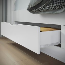 Cama de Solteiro com 2 Gavetas Invicta Contemporânea  - 11