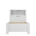 Ver imagem 3 de Cama de Solteiro com 2 Gavetas Invicta Contemporânea Branco