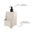 Ver imagem 4 de Kit Pia 3 Peças Lixeira Dispenser Porta Talher Cozinha - Stolf