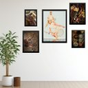 Ver imagem 1 de Kit 5 Quadros Tênis Vintage - Casal - com Vidro:madeira Branca