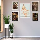 Ver imagem 2 de Kit 5 Quadros Tênis Vintage - Casal - com Vidro:madeira Branca