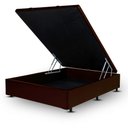 Ver imagem 2 de Cama Box Baú Solteirao Corino (96x203) - Marrom