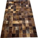 Ver imagem 1 de Tapete de couro marrom exotico 1,00x1,50 s/borda pç 10x10cm