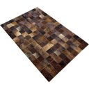 Ver imagem 2 de Tapete de couro marrom exotico 1,00x1,50 s/borda pç 10x10cm