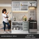 Ver imagem 6 de Armário de Cozinha Compacta 180cm Branco/Cinza Agata Madesa 09