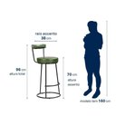 Ver imagem 6 de Banqueta Miami 96cm Couríssimo Verde - Salaone