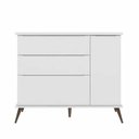 Ver imagem 6 de Quarto Branco Melinda com Guarda Roupa 3 Portas, Cômoda 1 Porta 100% mdf - Phoenix Baby