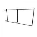Ver imagem 3 de Arara de Roupas para Loja Quarto Closet 7 Peças Regulável 200x100 Cm Cor Preto Kit Clst1p121