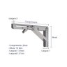 Kit 2 Suportes Inox Mão Francesa Dobrável Retrátil 20cm - 2