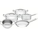 Ver imagem 1 de Jogo de Panelas Tramontina Professional Inox Fundo Triplo 5pçs Caçarolas Frigideira Cozi-vapore