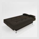 Ver imagem 3 de Sofá Cama 1,80m Fabiane Suede Marrom Madelina Decor