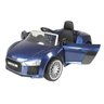 Carrinho Elétrico Infantil com Controle Remoto Audi 6v R8 Azul Xalingo Brinquedos - 7