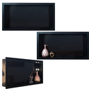 Ver imagem 4 de Nicho Porcelanato Preto Nero 60x32 Kit 3 Unidades Banheiro