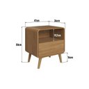 Ver imagem 4 de Mesa de Cabeceira com 1 Gaveta Curve Marrom