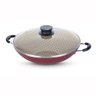 Panela Wok Paris Alumínio Antiaderente 36cm e Espátula de Silicone Verano Vermelho - Tramontina - 4