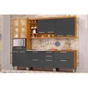 Ver imagem 5 de Armário Aéreo Cozinha Modulado Burguesa Premium C/ 2 Portas Freijó/branco - Nesher
