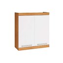 Ver imagem 1 de Armário Aéreo Cozinha Modulado Burguesa Premium C/ 2 Portas Freijó/branco - Nesher