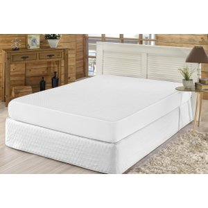 Capa Protetora de Colchão Impermeável Casal King Profissional Bem Estar Matelado: Branco