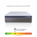 Ver imagem 5 de Conjunto Box Cinza Durban Azul Espuma D28 Viúva 128x188x57 - King House