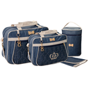 Ver imagem 1 de Kit Bolsas Maternidade Mave Baby 4 Peças Luxo Azul