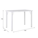 Ver imagem 2 de Mesa de Jantar Tubular Retangular 900 Roma 