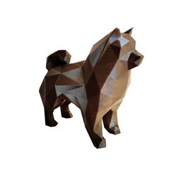 Chow-chow Decorativo - Estatueta 10cm De Altura - Toque 3d: Bronze - 2