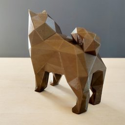 Chow-chow Decorativo - Estatueta 10cm De Altura - Toque 3d: Bronze - 4