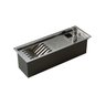 Calha Inox Slim 48x17cm Úmida para Pratos Talheres Copos Detergente Esponja – LudRio - 1