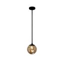 Ver imagem 4 de Pendente Moderno Preto P/ Bancada Cozinha Cabeceira de Cama Arevo Iluminação Jabuticaba Vidro Fumê
