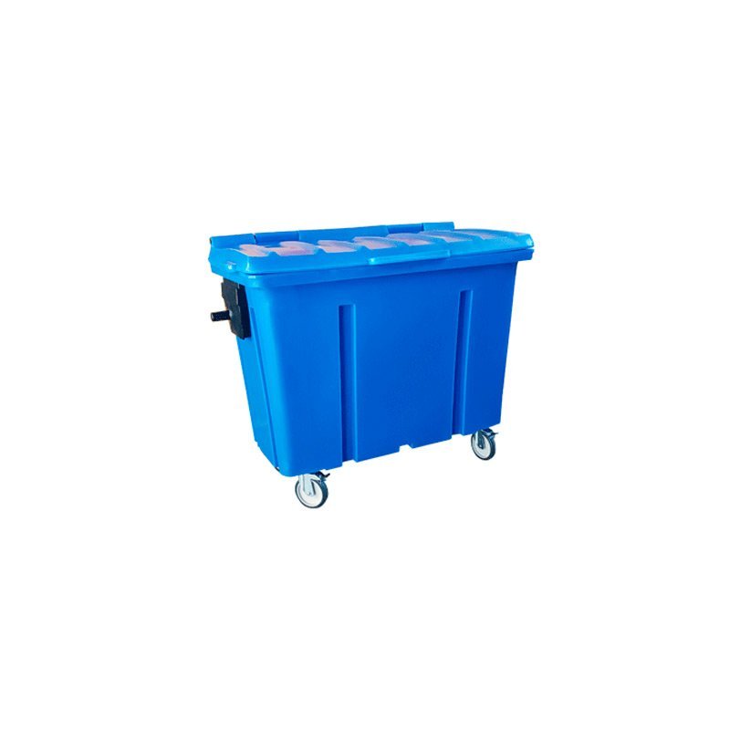 Container para Lixo com Rodas 500 Litros LP Vermelho | MadeiraMadeira