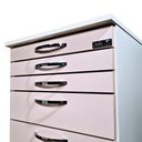 Ver imagem 4 de Modelo Deki - Mesa Auxiliar Lumen 05 Gavetas Rosa