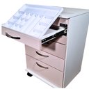 Ver imagem 1 de Modelo Deki - Mesa Auxiliar Lumen 05 Gavetas Rosa